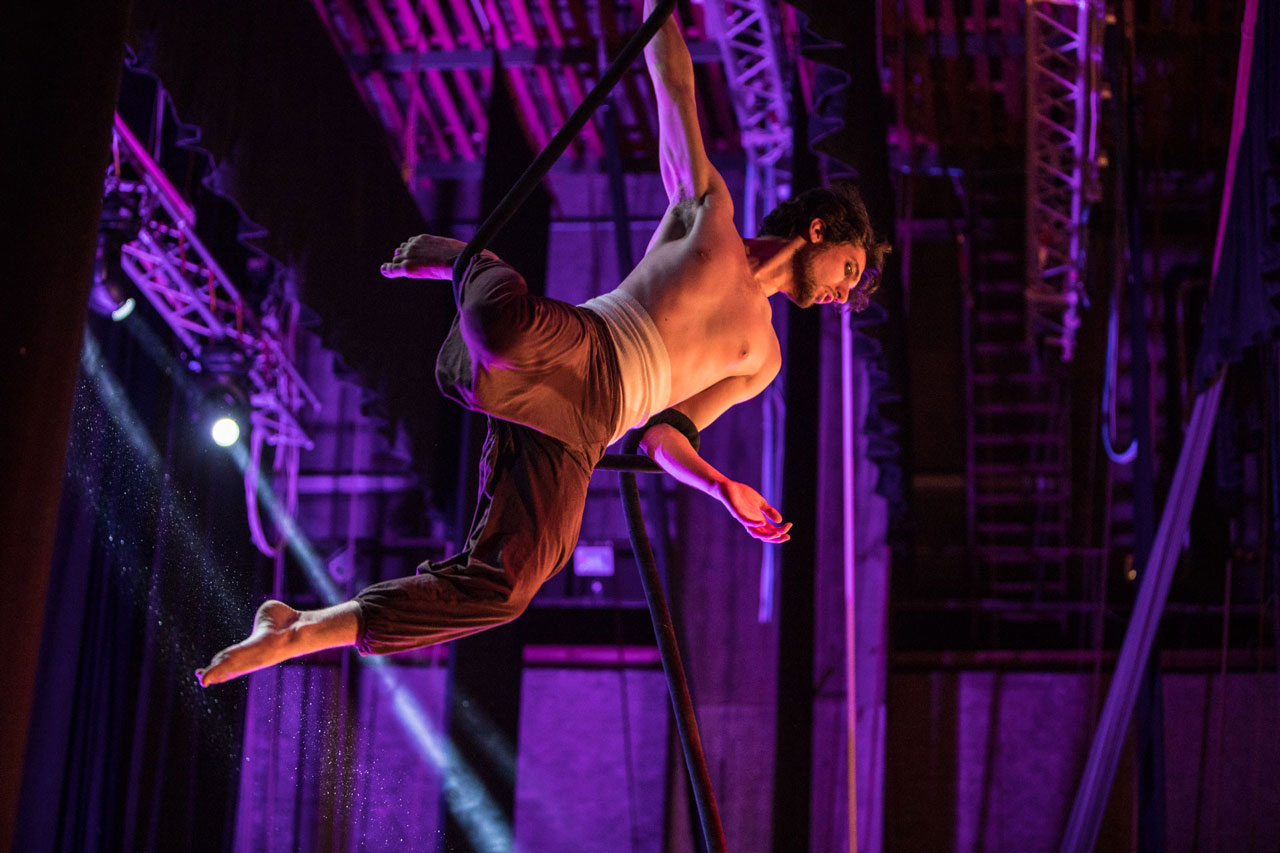 Corda da circo al teatro Circus di Pescara