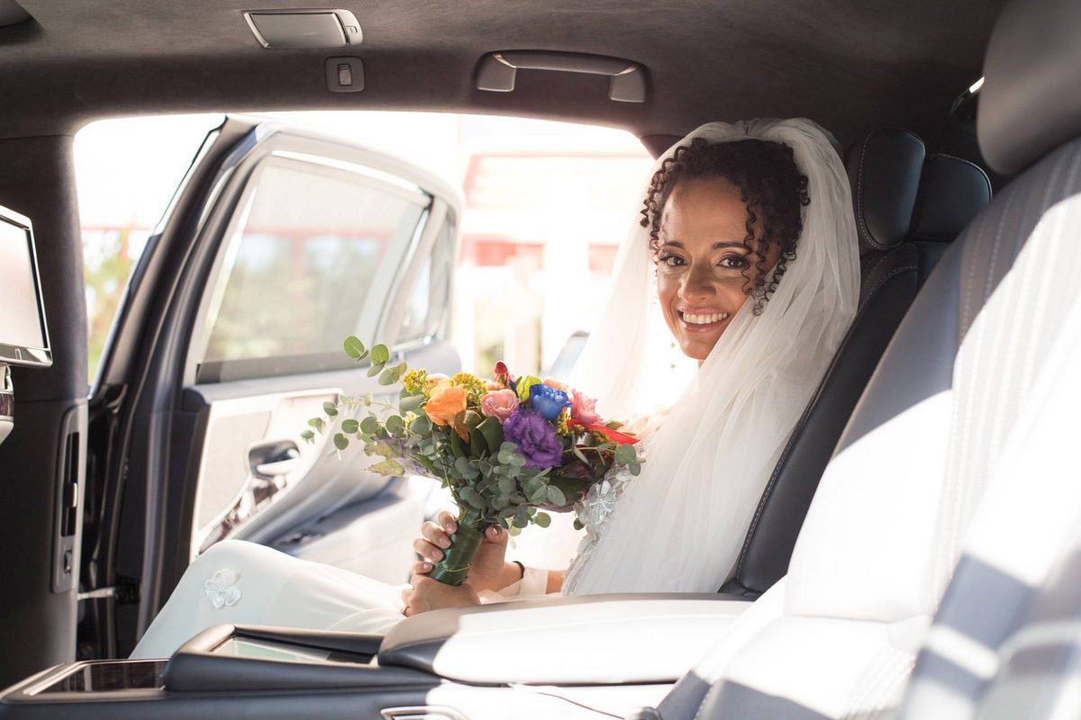 In auto verso la chiesa - Fotografo di matrimonio Pescara