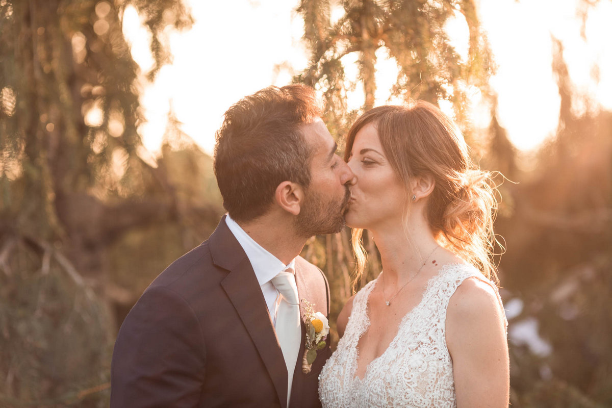 Baci al tramonto, Casale Marino - Collecorvino(PE) - Fotografo di matrimonio Pescara